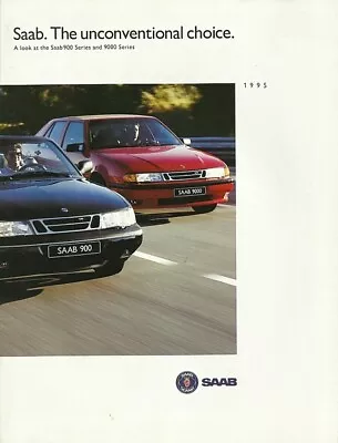 1995 SAAB Full Line 900 S SE 9000 CDE CS CSE Aero Brochure Catalog US • $10