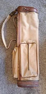 Golf Bag Wilson Indestructo Leather And Canvas Vintage Decor Davenport Iowa  • $154.16
