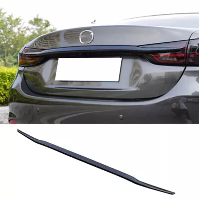 For Mazda 6 Sedan 2018~2021 Piano Black Car Rear Door Trunk Lid Cover Strip Trim • $118.88