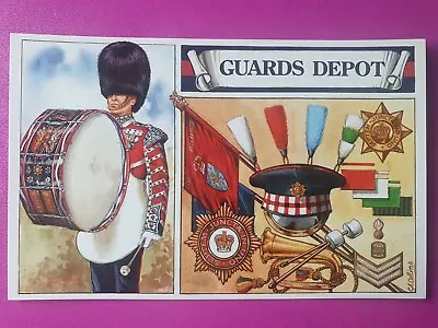 Guard Depot Drummers Of The Foot Guards 1980s Postcard Military Memorabilia 🇬🇧 • £1.85