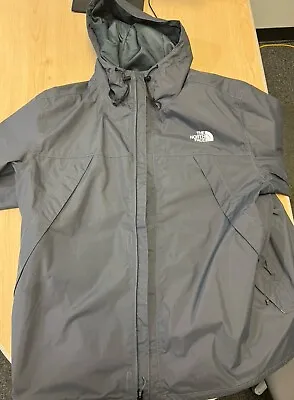 The North Face Jacket Men XXL Grey  Dryvent Rain Hood Coat • $55.99