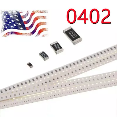 10 Pcs 0402 SMD Resistors Kit 1% 0 Ohm-10m Ohm Choose From 170 Values SMT  • $5.99