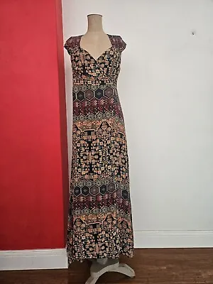 Tigerlily Maxi Silk Wrap Dress Size 10 • $69