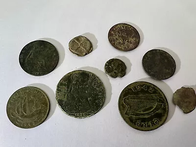 Uk Metal Detecting Finds - Coins & Token  (d27) • $11.37