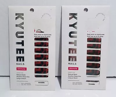 Lot Of 2 Kyutee Nails Peel Press File Instant Gel Polish Manicure Donatella 28pc • $12.88