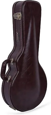 Crossrock F-style Mandolin Case Heavy Duty F Body Madolin Hard Case Brown • $109.99