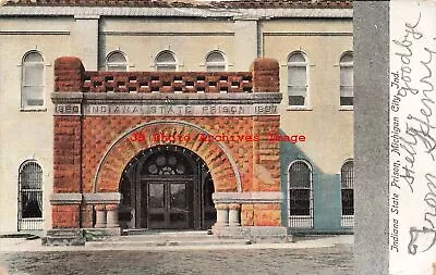 IN Michigan City Indiana State Prison Entrance View 1909 PMIllustrated Pub • $5.99