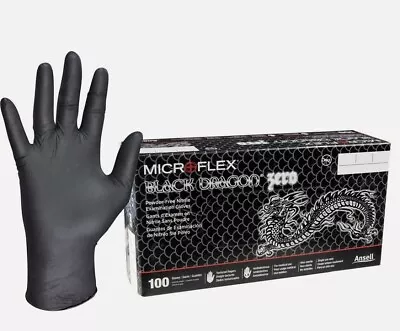 Microflex Black Dragon Zero Nitrile Gloves - Xl 100 Pcs • $14.98