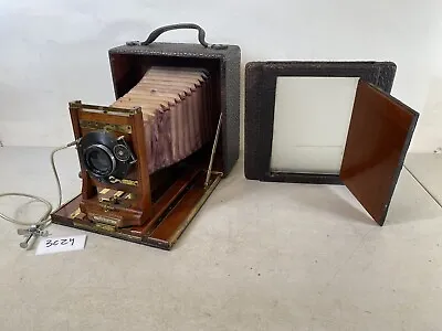 Century 8x10 Focus 8 1/4 In. Field Camera 310717 Vintage Antique Brass Wood 3C24 • £950.15