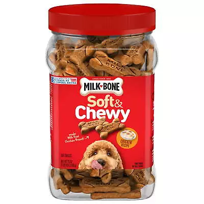 Milk-Bone Soft And Chewy Dog Treats Chicken Recipe With Chicken Breast 25 Oz Bag • $16.61