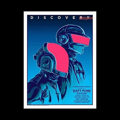 Daft Punk - Tour Poster Reproduction Print - Size A3 Glossy Print • £9.99