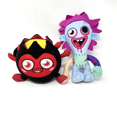 Moshi Monsters Plush - Diavlo & Zommer Devil Bat Zombie Set Of 2 2011 Vivid BT • $18