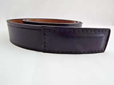 Mens Black Mechanic Belt Covered Buckle Top Grain 7218 Size 42 Prong Closure • $13.99