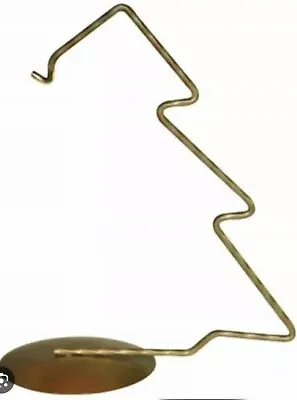 Ornament Display Stand Holder Hanger Christmas Tree 9” Tall Gold • $9
