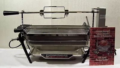 Farberware 450A Open Hearth Electric Broiler Rotisserie + Shish Kabob Indoor BBQ • $140