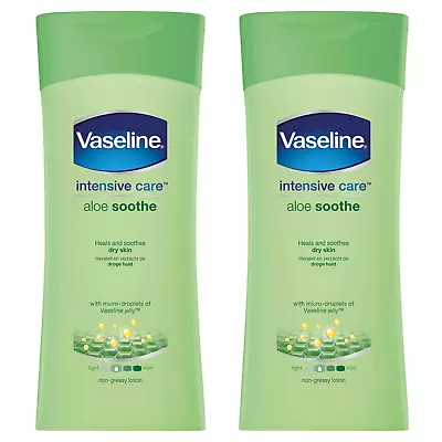 Vaseline Intensive Care Aloe Soothe Lotion 400Ml - Pack Of 2 • $23.99