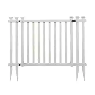 Zippity Outdoor Products Fence Gate 4.3' W X 3' H Vinyl Baskenridge White • $103.78