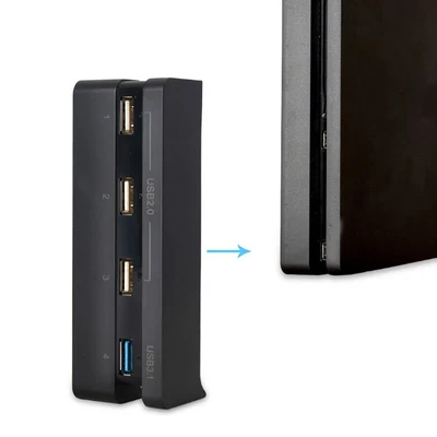 $18.72 • Buy Expansion Splitter USB Adapter USB 3.0 2.0 For PS4 Slim 4-Ports Extend USB Hub