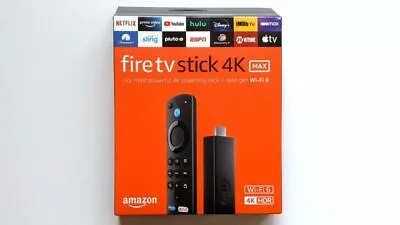 $94.99 • Buy Amazon Fire TV Stick 4K MAX HD Wifi Alexa Voice Remote Media Streamer 2021