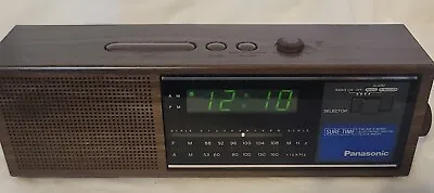 Vtg. 70s Panasonic Sure Time AM/FM Digital Alarm Clock Radio Dual Power RC-6075  • $15.99