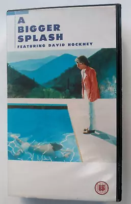 A Bigger Splash  David Hockney  J Hazan (DIR) Cert 15 VHS • £2.40