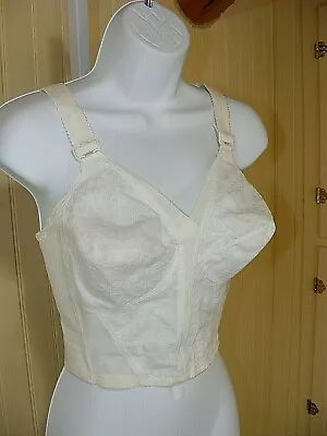 60s Long Line Bra Playtex 32a #259 Living Stretch Bra Deadstock In Box Lace Cups • $73.64