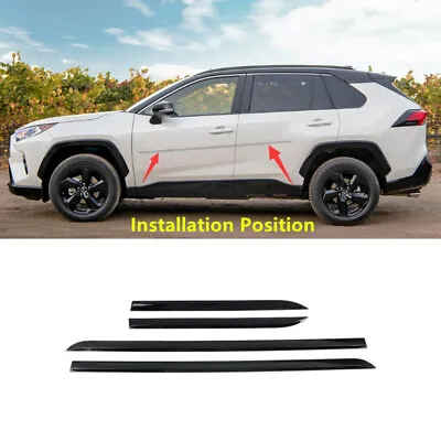 2019-2024 For Toyota RAV4 Door Body Molding Bump Protector Edge Stripe 4pcs • $78