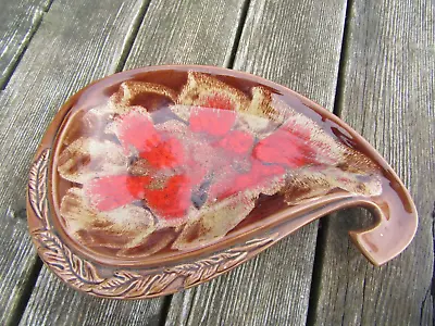 Vintage Midcentury  Vallauris Style Foreign  Art Pottery Shallow Bowl  Platter • £6.95