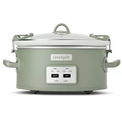 Crock Pot 6qt Cook And Carry Programmable Slow Cooker - Sage • $40.39
