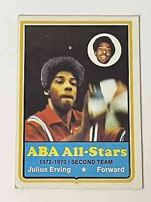 1973-74 Topps Julius Erving ABA All-Stars #240 Virginia Squires Basketball Card • $24.99