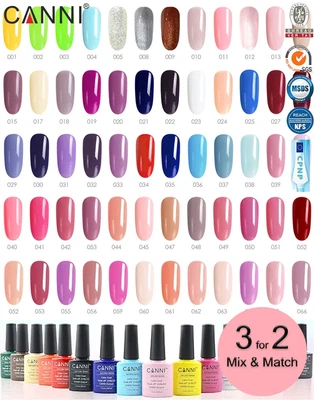 £3.90 • Buy Nail Gel Nail Polish CANNI Soak Off UV LED TOP BASE 3 FOR 2 (ADD 3 TO CHECKOUT)