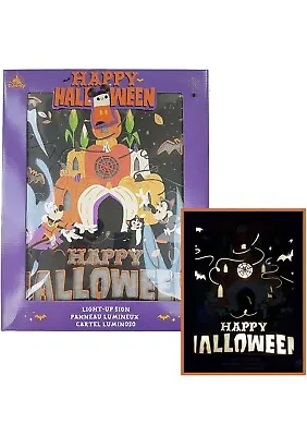 Disney World Store Mickey & Minnie Mouse Happy Halloween Light-Up Sign 2021 NEW • $22.99