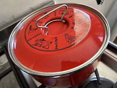 Vintage MCM SILTAL Depositata Italy Enamelware Casserole Saucepan  • $49