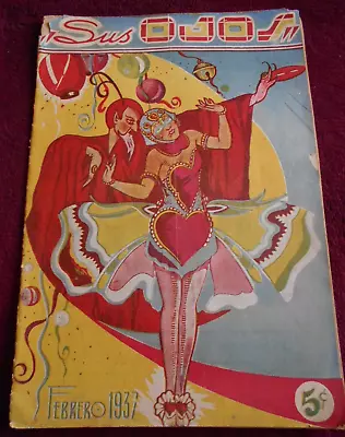 OJOS Magazine BEAUTIFUL CARNIVAL GIRL DEVIL Art Deco 30s FASHION Vogue VINTAGE • $17.99