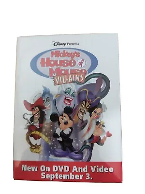 Walt Disney Mickey's House Of Mouse Villains DVD Promo Movie Button • $1.75