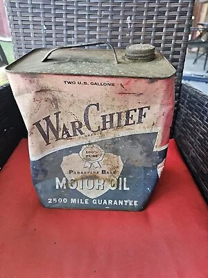 Vintage War Chief Oil Can 2 Gallon In Very Rough Condition As Is For Display P8 • $60