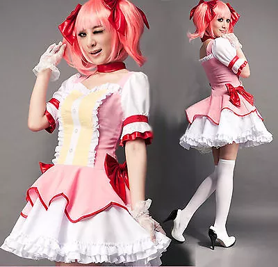 New Puella Magi Madoka Magica‎ Kaname Madoka Cosplay Costume Dress • $32.67