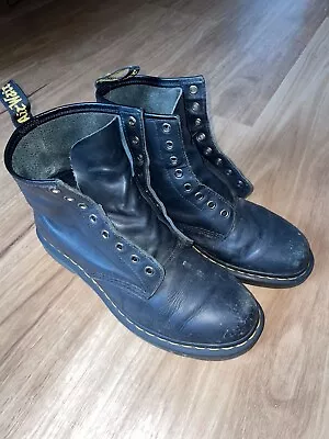 Doc Martens 1460 Classic Mens Black Leather Combat Boots SZ 12 90s Punk Grunge • $45