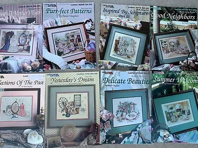 Leisure Arts Paula Vaughan Cross Stitch Patterns Charts Booklet YOU CHOOSE VTG • $6