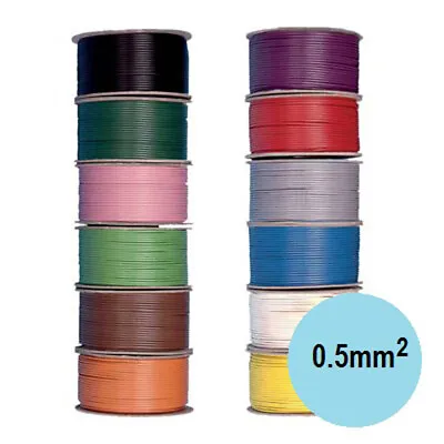 0.5mm2 THINWALL Automotive Cable/Wire (with/without Tracer) – Priced Per 5 Metre • £2.50