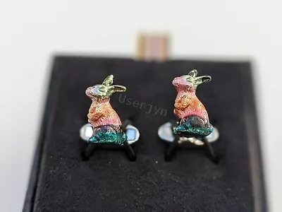 Paul Smith Cufflinks - BNWT Artist Stripe Rabbit Bunny Cufflinks RRP • $95.76