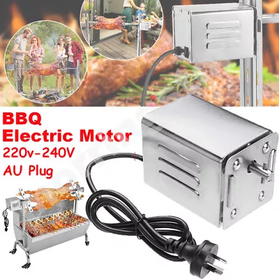 220V Electric BBQ Motor Spit Roaster Rotisserie 60KGF.CM Stainless Steel Motor • $102.99