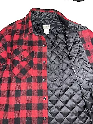 L.L.Bean Men’s Maine Guide Jacket With PrimaLoft Red/Black - Large • $75