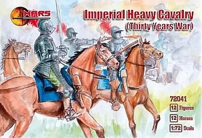 Mars Thirty Years War Imperial Heavy Cavalry (12 Mtd) - Plastic Model Military • $16.01