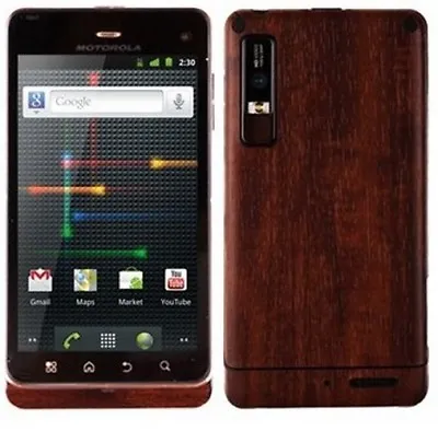 Skinomi Phone Skin Dark Wood Cover+Screen Protector For Motorola Milestone 3 • $20.26