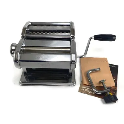 $34.99 • Buy Marcato Atlas Pasta Maker Model 150 Deluxe Hand Crank Machine Made Italy See Pic