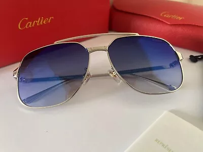 Men Cr Sunglasses Rimless Wood Glasses Eyeglasses Silver/blue 145MM • $99.99