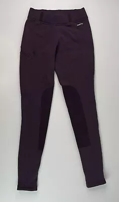 Kerrits Riding Pants Equestrian Womens Fleece Lined Leggings Purple XS • $24.99