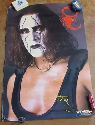 Vtg. WCW STING  1998 Scorpio Poster • $22