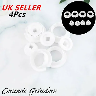 UK 4 Ceramic Wooden Salt Pepper Grinders Core_Milling Blades Replacement Parts • £7.55